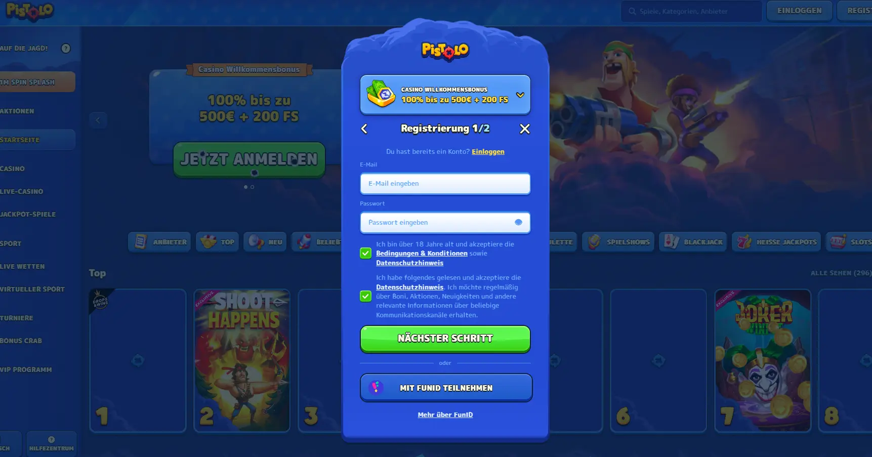 Wie man in Online Casinos ohne OASIS startet